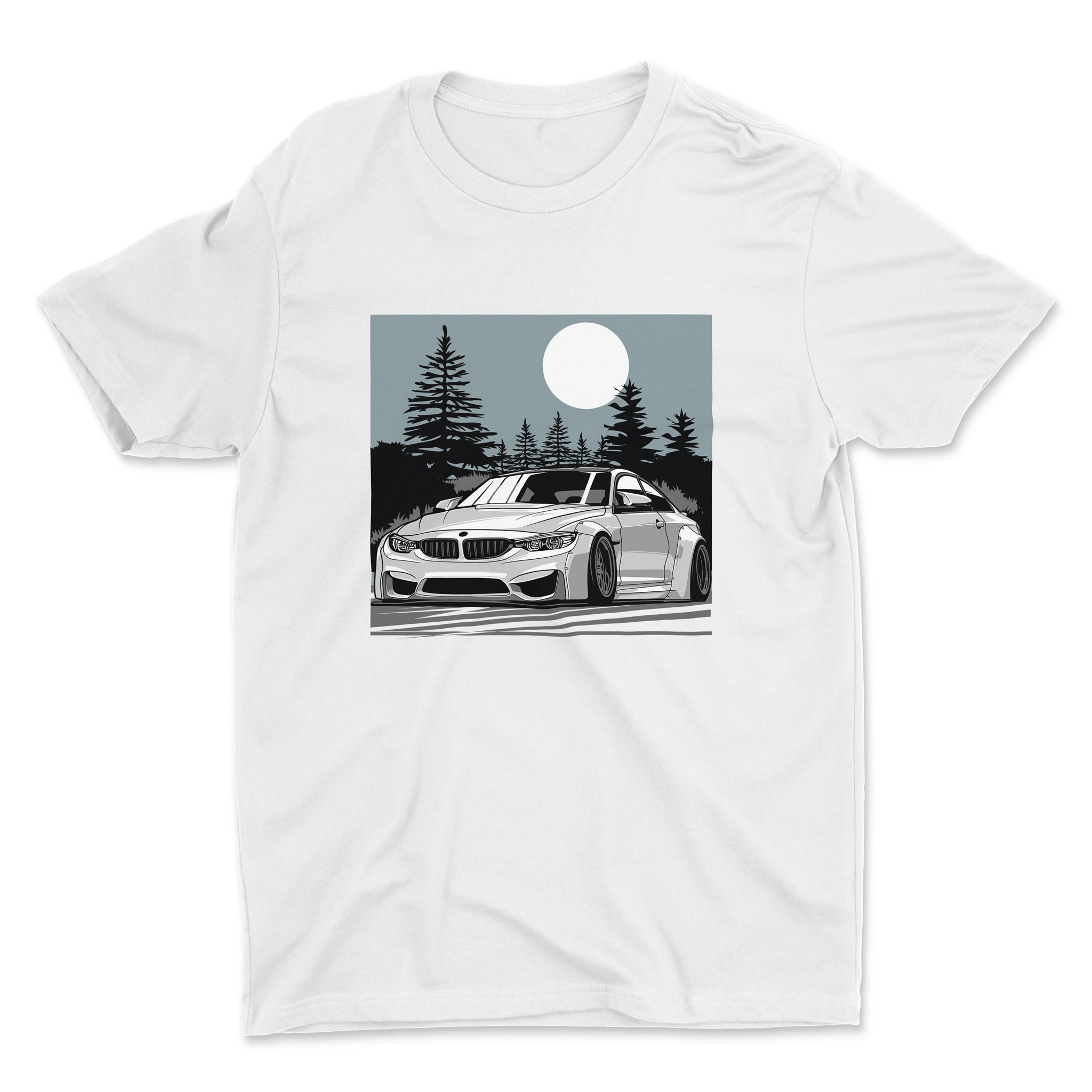 BMW M4 - Car T-Shirt - White