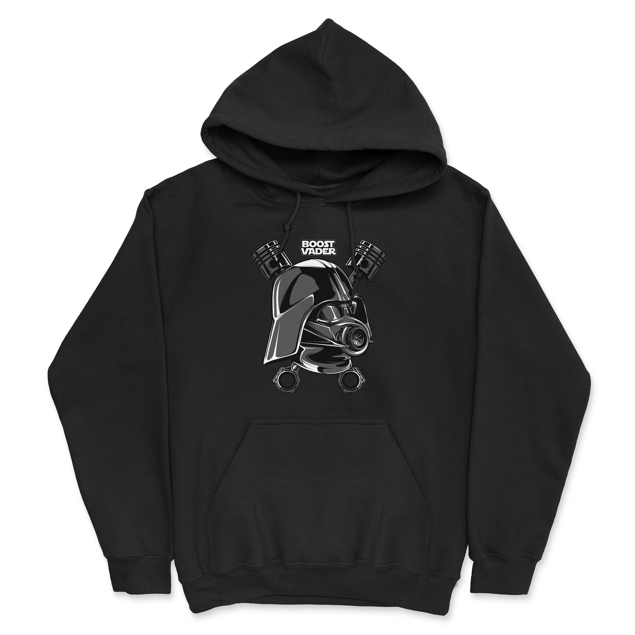 Boost Vader - Star Wars and Turbo - Car Hoodie - Black.