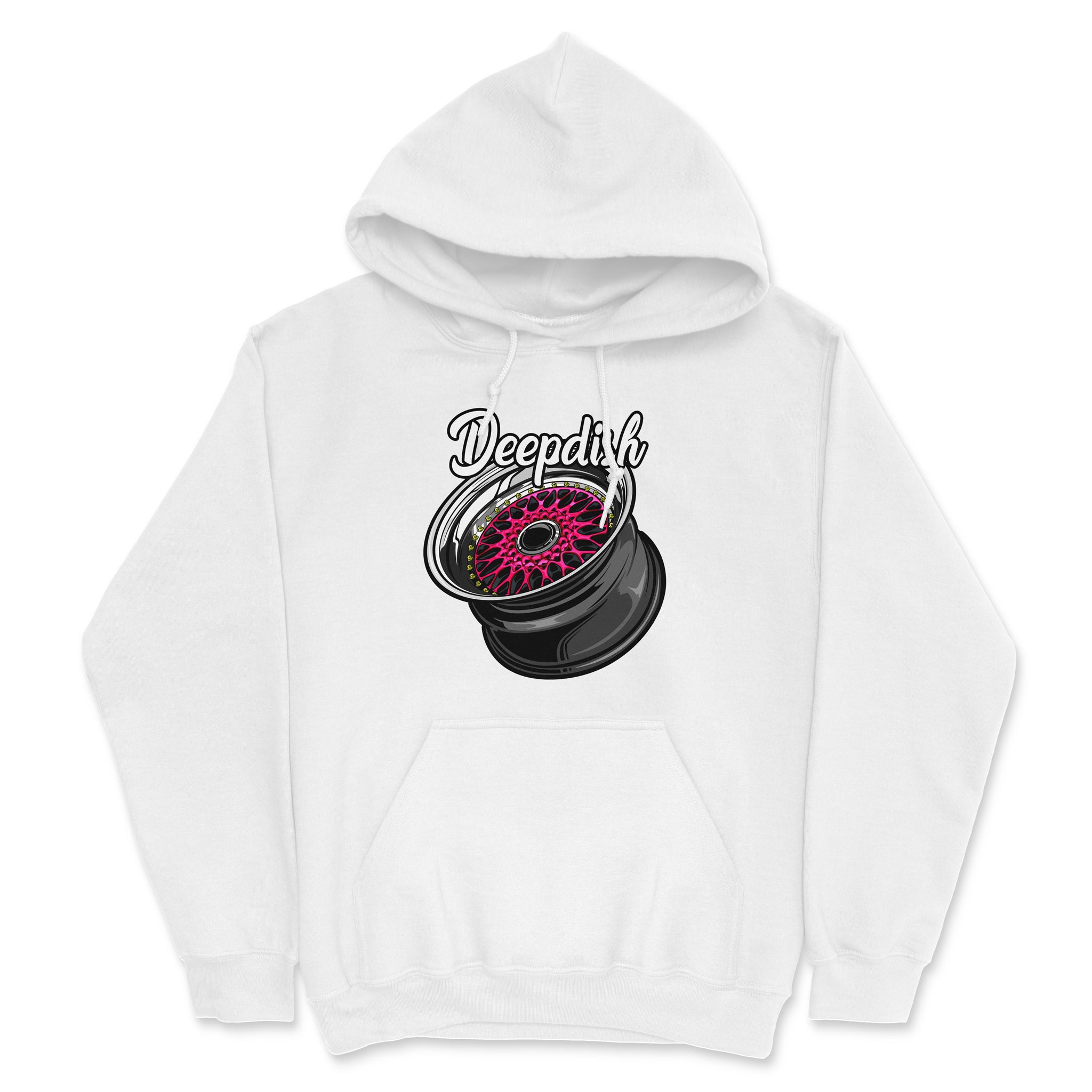 Deep Dish - Car Hoodie - White.