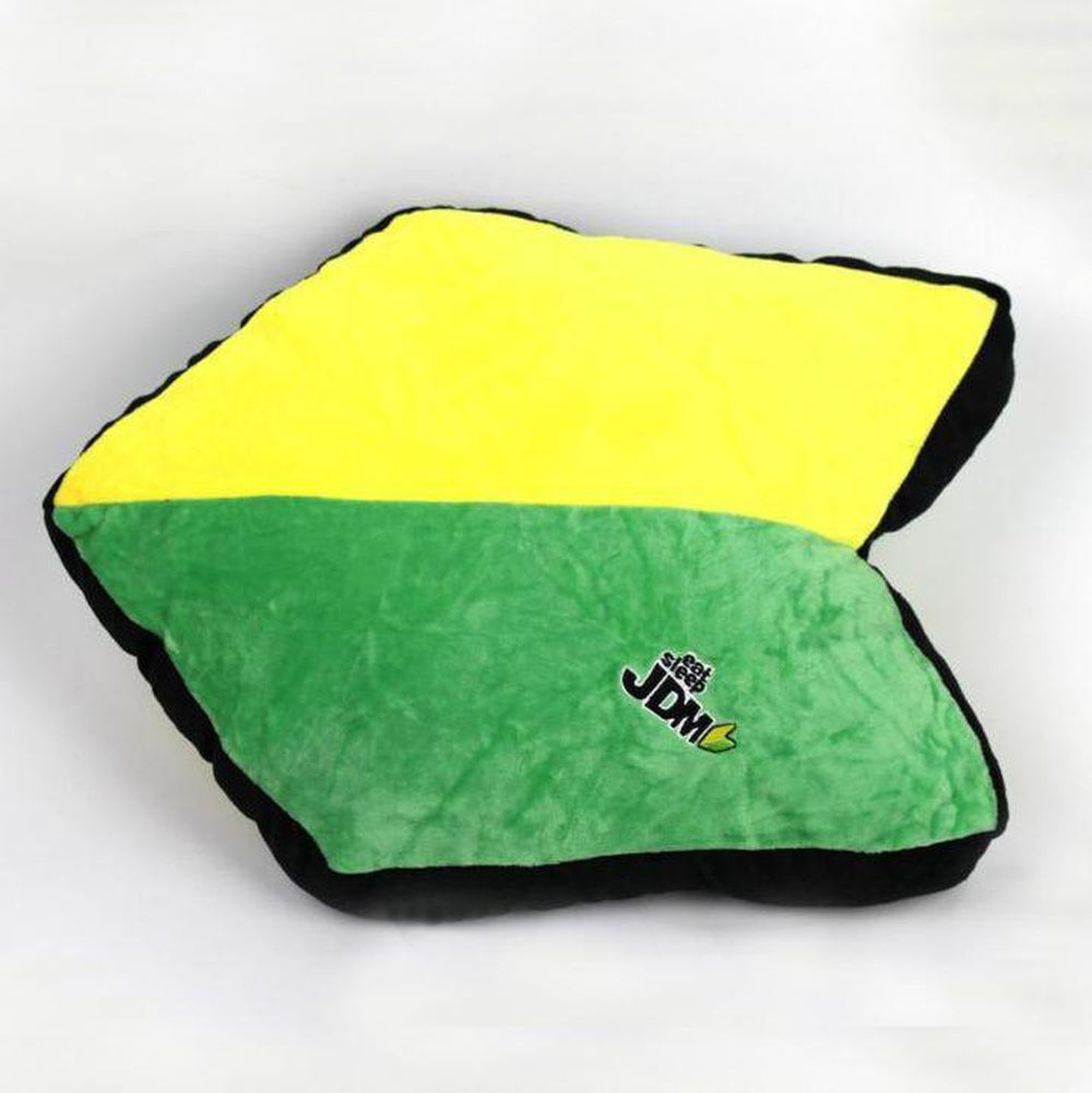 Eat Sleep JDM Wakaba Leaf Car Pillow. JDM Plush Cushion.