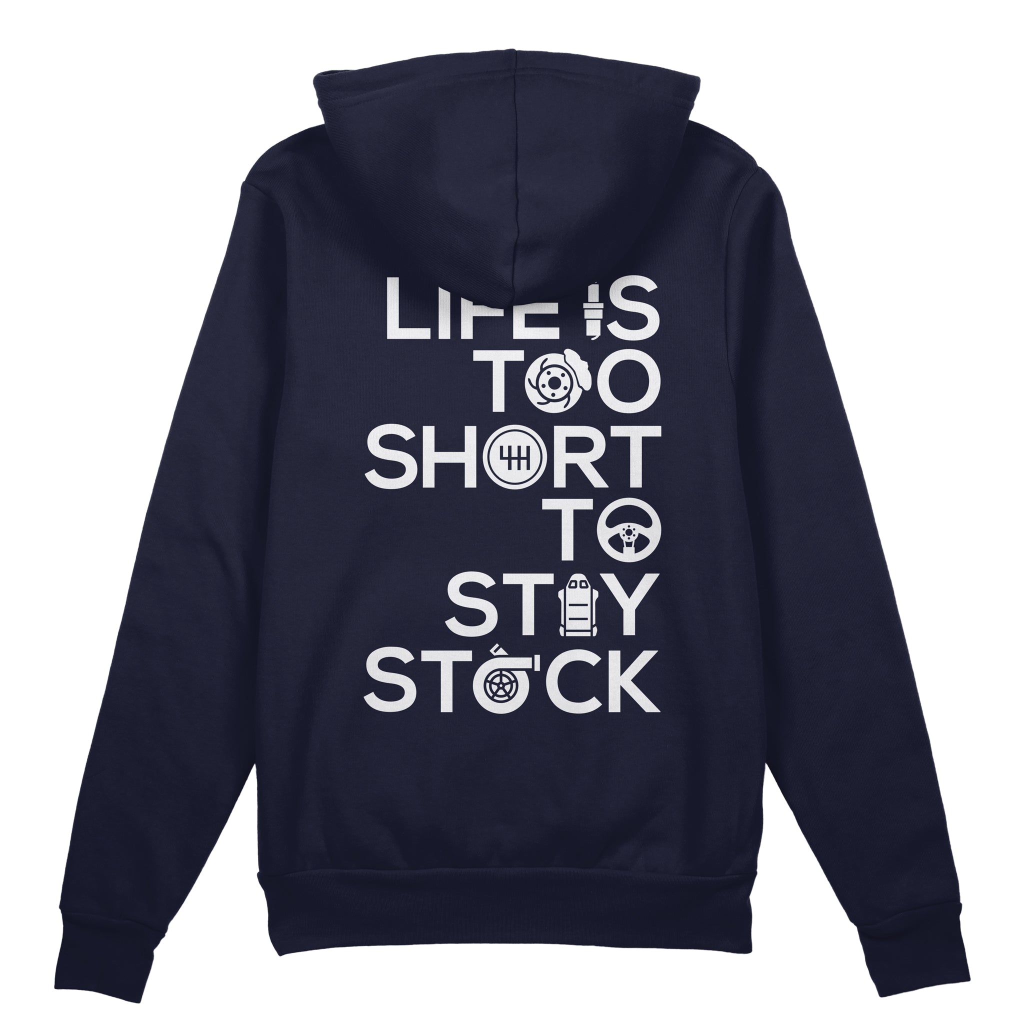 Life Is Too Short To Stay Stock Hoodie - Navy