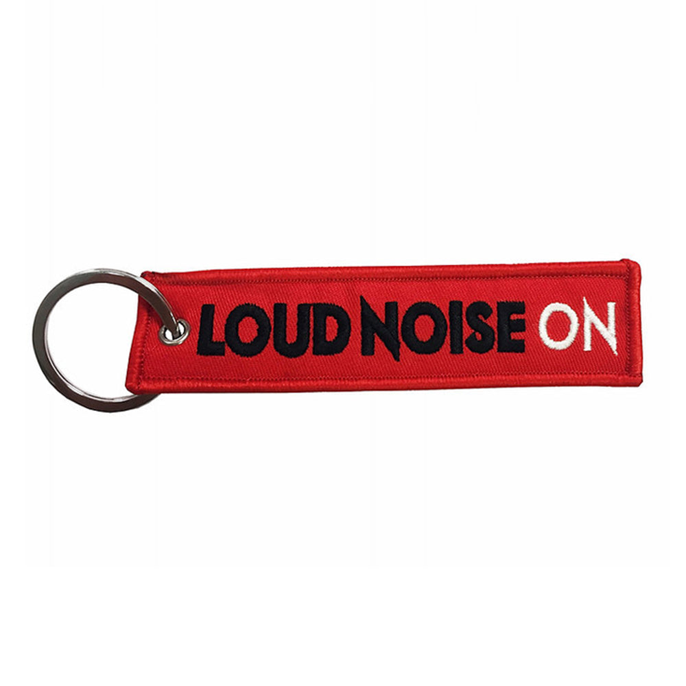 Loud Noise On - Car Key Tag - Embroidered on both sides - Car and JDM Accessories