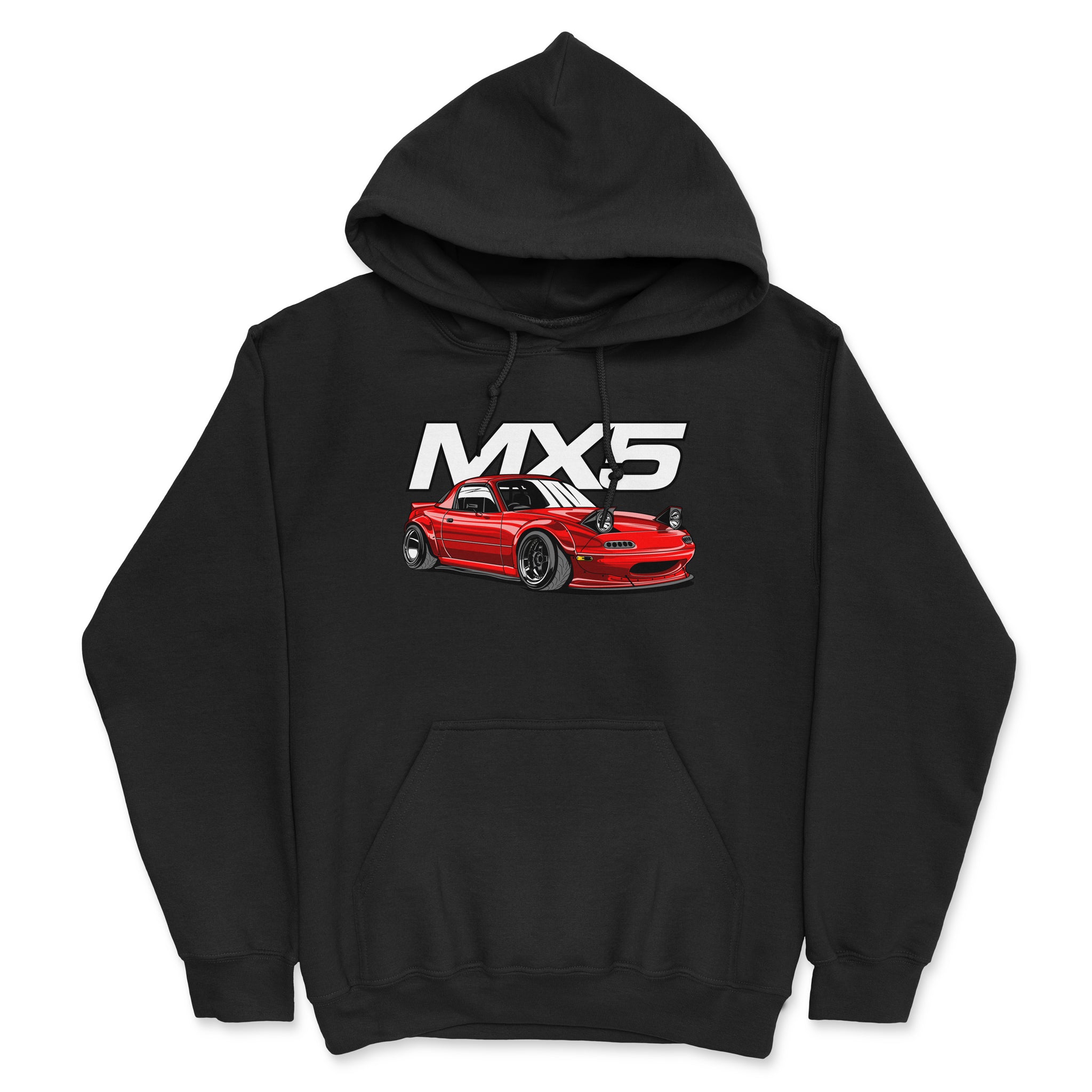 Mazda MX-5 Miata Car Hoodie in Black.
