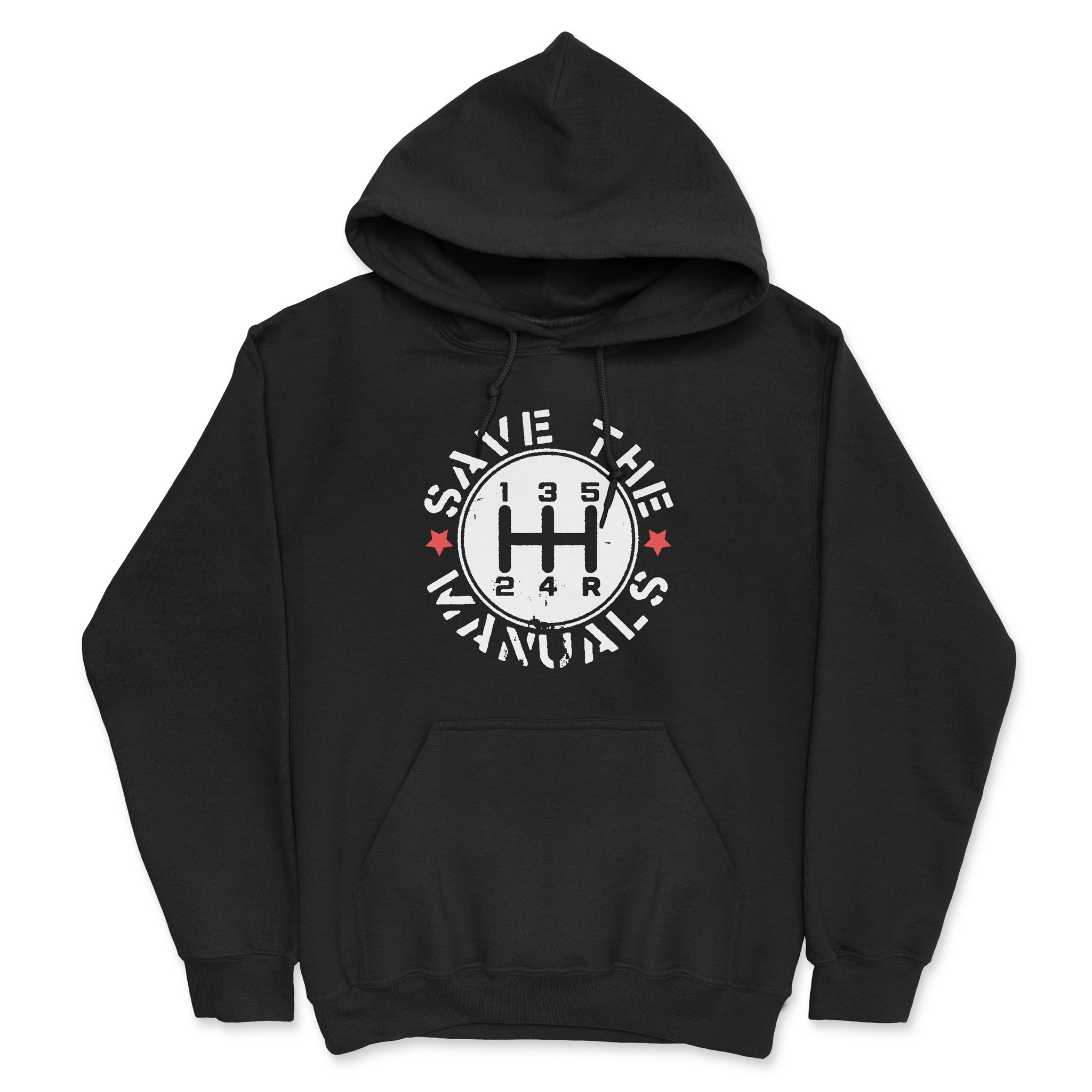 Save The Manuals Car Hoodie in Black