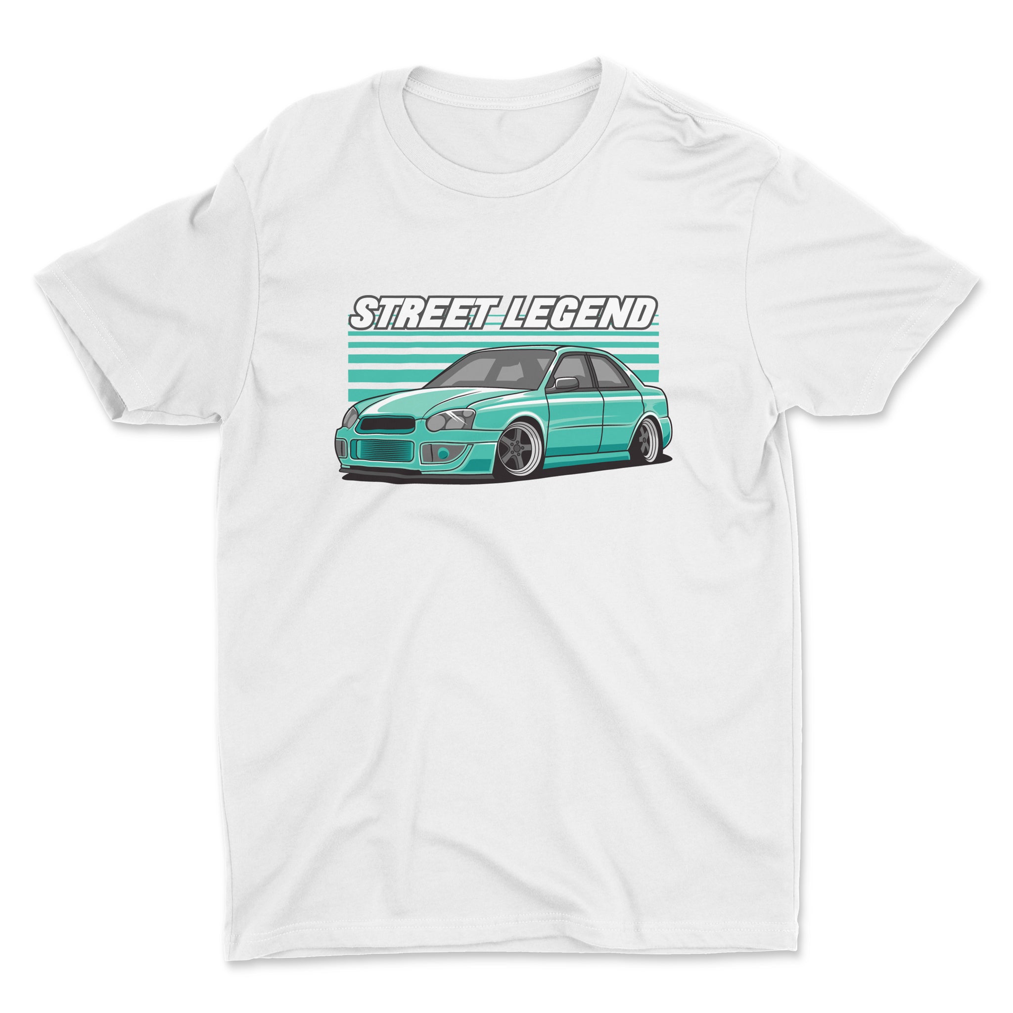 Street Legend - Car T-Shirt - White.