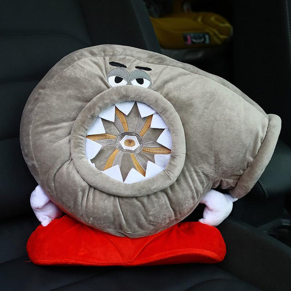 Turbocharger Car Plush Pillow Headrest Large. JDM Cushion.